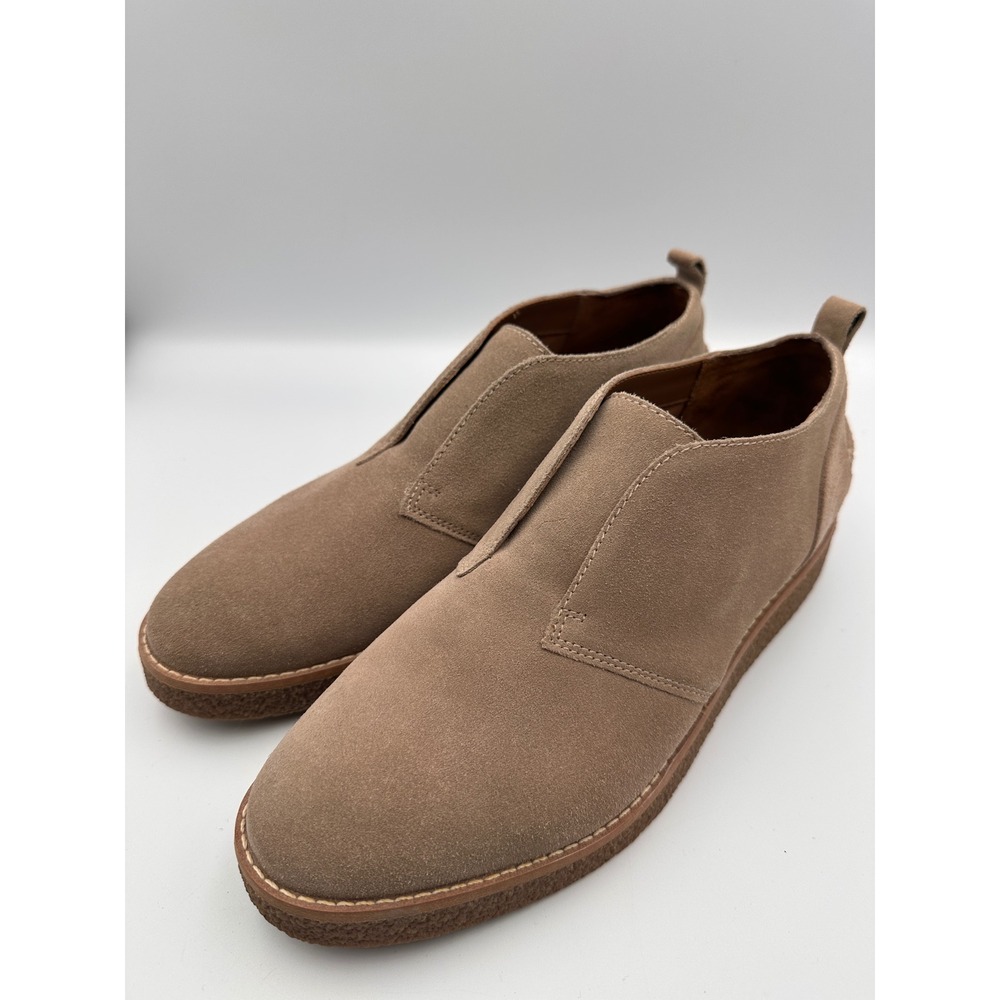 Franco Sarto Cliff Chukka Taupe Suede Slip On Ankle Boots Womens Size‎ 10M New